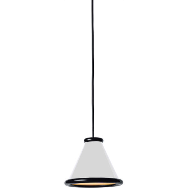 Belle Pendant Ø15 Glossy White / Glossy Black