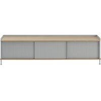 Enfold Skænk 45x186 cm Olieret Egetræ / Grå