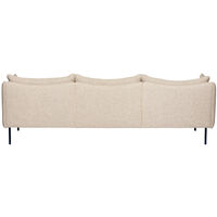 Tiki Sofa 3-Seater Black Legs / Clay