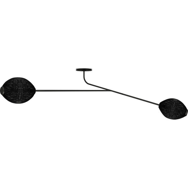 Satellite Væg-/Loftslampe Dæmpet Sort