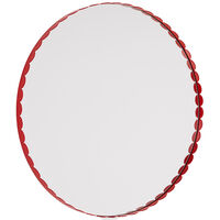 Arcs Spejl Ø60 cm Rødt