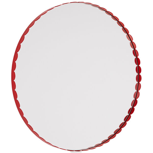 Arcs Spejl Ø60 cm Rødt