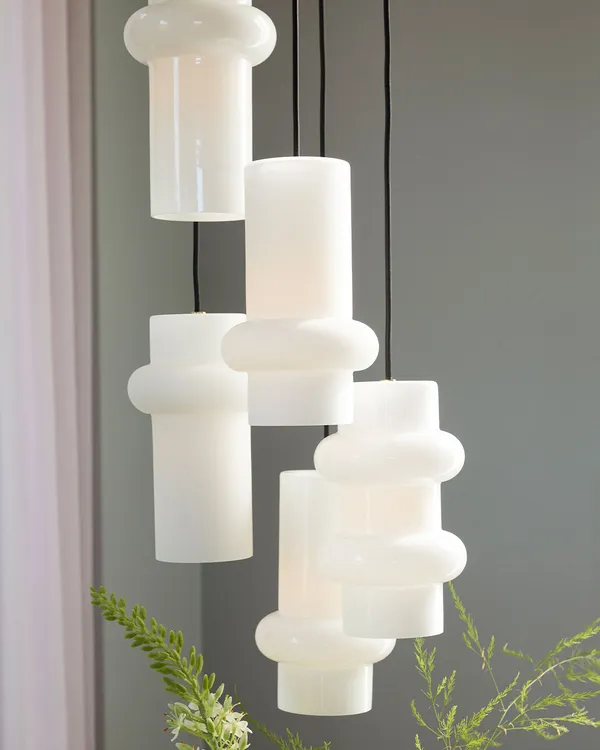 Pilule Double Pendel Glossy White