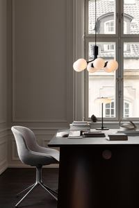 Apiales 6 Kattokruunu Satin Black / Opal