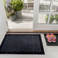 Dot Ovimatto 60x90cm Musta/Harmaa
