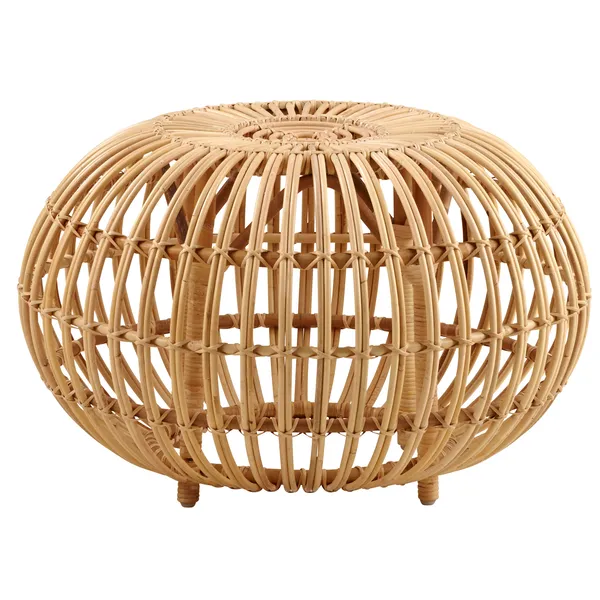 Ottoman Fotpall Rotting Ø65 cm Natur