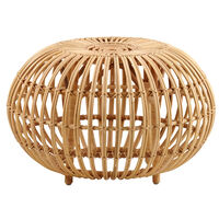 Ottoman Fotpall Rotting Ø65 cm Natur