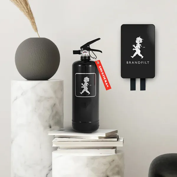 Brandfilt Design Svart