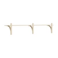 Levi Wall Shelf 180 cm Small Brass / Naturlack Ash