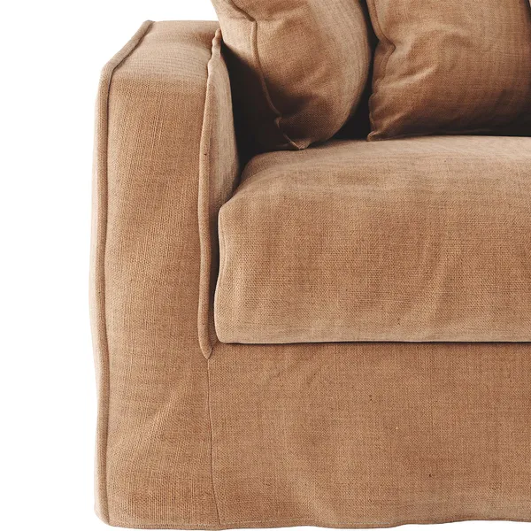Klädsel Till Loom 3-Sitssoffa Linne Taupe