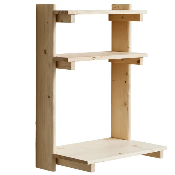 Beam Vegghylle / Skrivebord Furutre