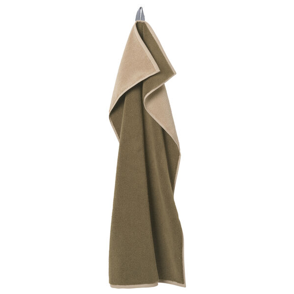 Ekko Hand Towel - Cashmere/Off-white Badehåndklæde 50x100 cm Olivengrønt Cashmere