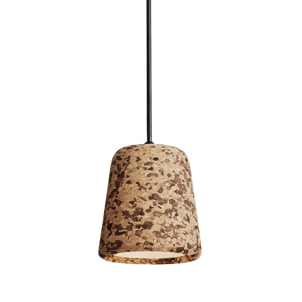 Material Pendellampe Hvid / Egetræ