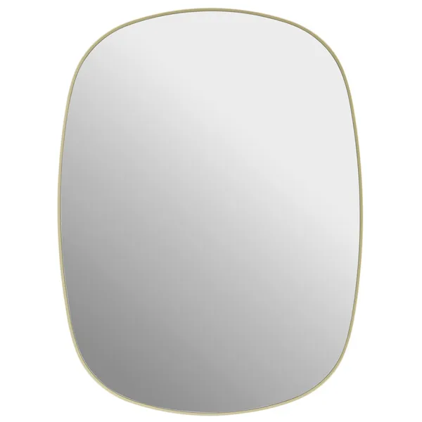 Framed Spejl 59 cm Lysegult / Klart