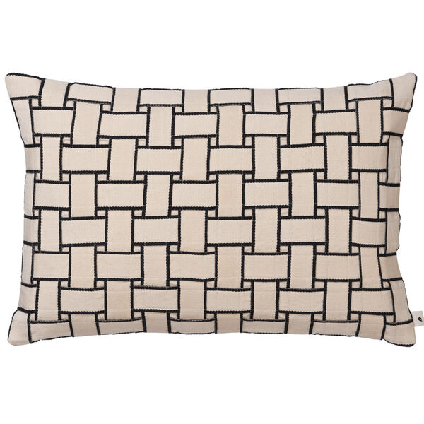 Lattice Putetrekk 40x60 cm Off-white/Sort
