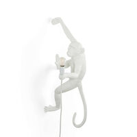 Monkey Lamp Hanging Höger Version Vit