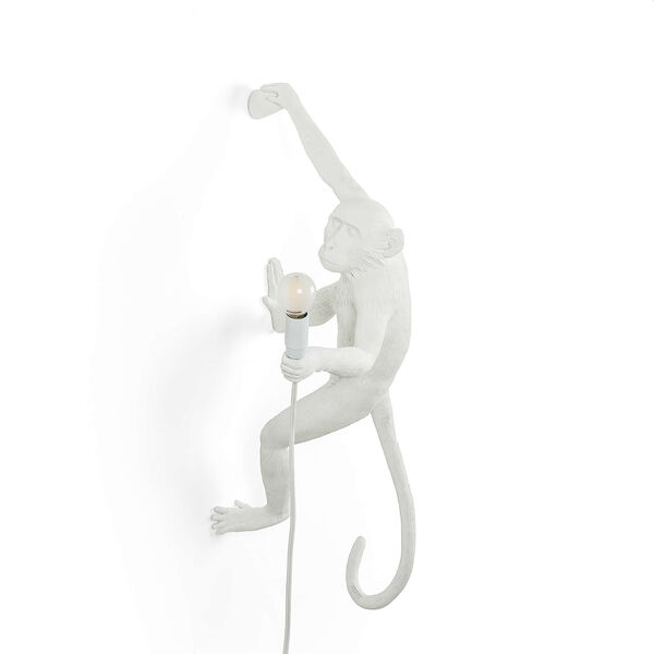 Monkey Valaisin Roikkuva Oikeanpuol. Valkoinen