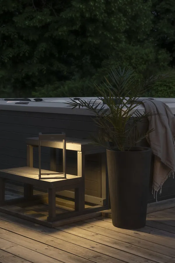 Portofino Bordlampe Bærbar Svart