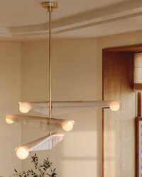 Sycamore 3 Ceiling Lamp Brass / Dusk Pink