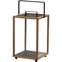 Lighthouse Lanterne Rectangle Teak / Grey