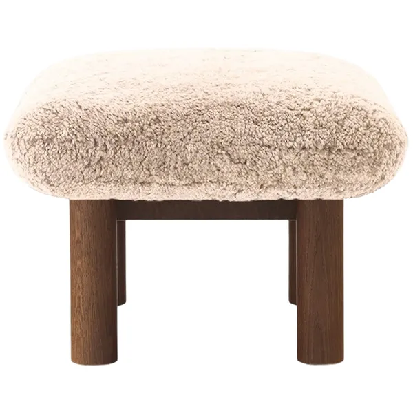 Brasilia Ottoman Mørkbejdset Eg Sheepskin Nature