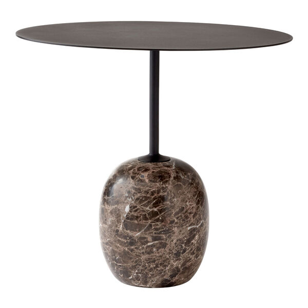 Lato LN9 Bord Oval Warm Black / Emparador Marble