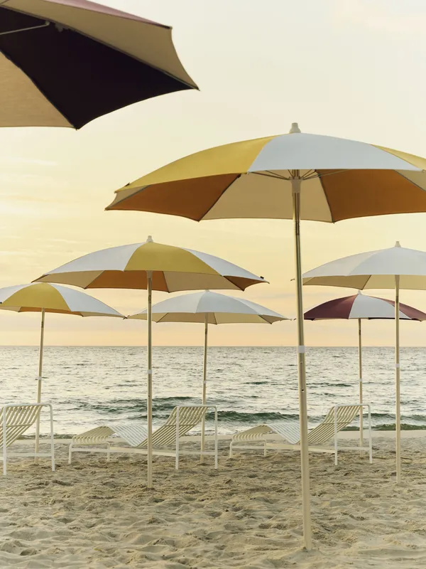 Terrazza Parasol Octagon Off-white / Burgundy