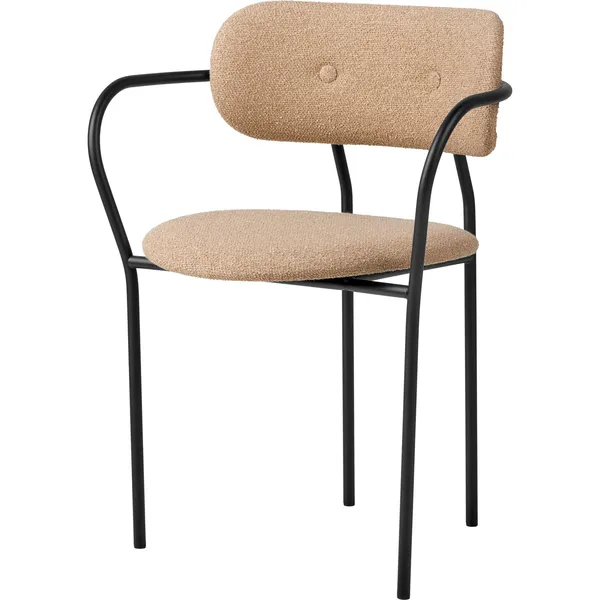 Coco Spisebordsstol Betrukket med Armlæn Around Bouclé 004