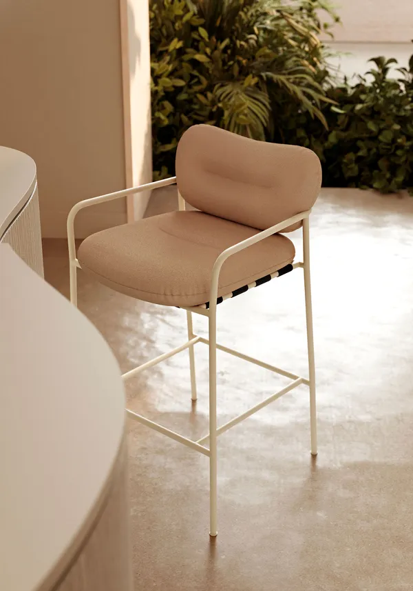 Bollo Bar Stool 65 cm Vidar Beige 0323