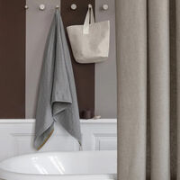 Chambray Duschdraperi 160x205 cm Sand