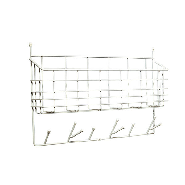 Mitten Shelf Kurv/Knager Hvid