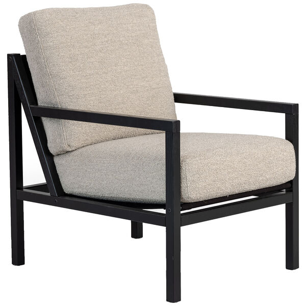 Seventy Five Wood Lenestol Svart Eik / Bouclé Sand