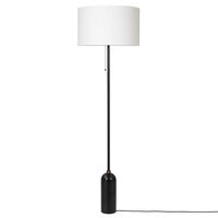 Gravity Gulvlampe Sort Stål / Hvid