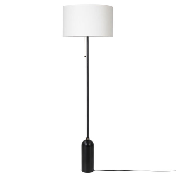 Gravity Gulvlampe Sort Stål / Hvid