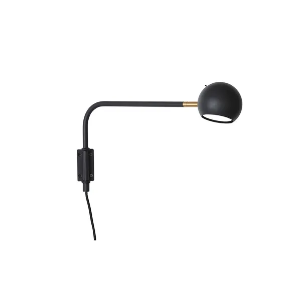 Yes! Vegglampe Sort