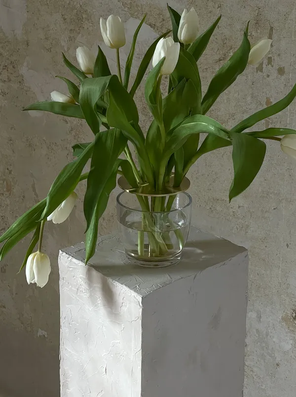 Ikebana Small Vas Mässing