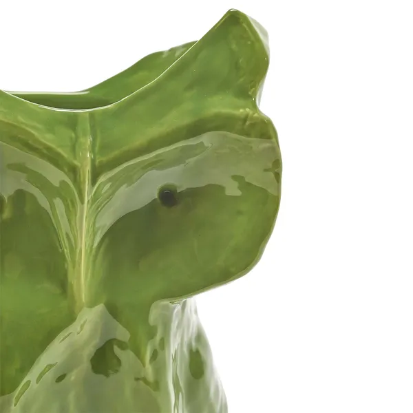 After Midnight Owl vase L Green