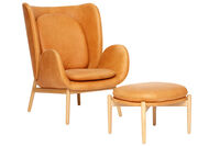 Embody Stol Skinn Vintage Cognac / Mattlakkert Eik
