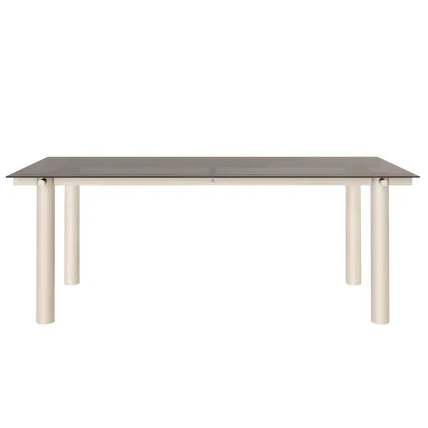 Atura Spisebord 200x90 cm Cashmere / Tinded Glass