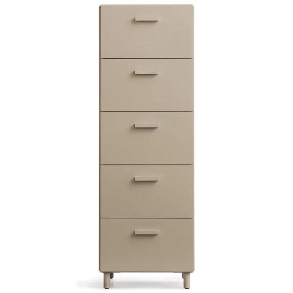 Relief Kommode Høy med Ben Beige