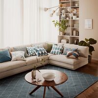 Diamond Rug 230x336 cm Heaven Blue/Off White