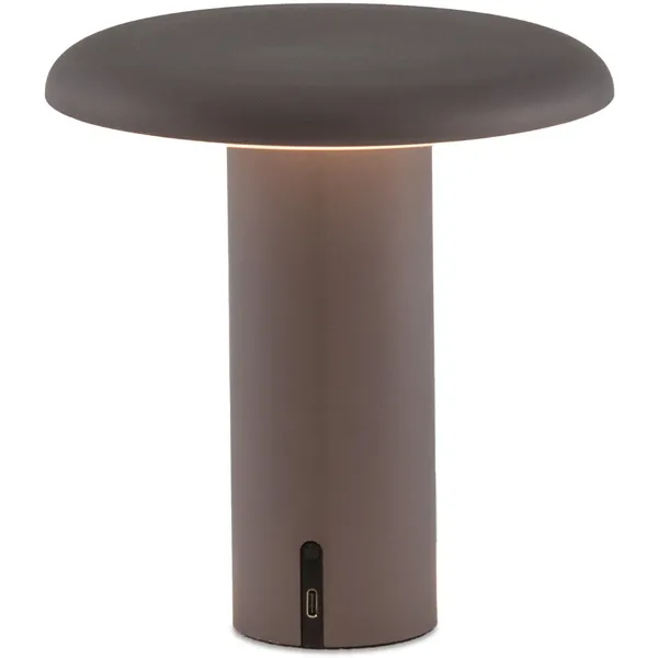 Takku Bordlampe Bærbar Anodized Grey