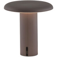 Takku Bordlampe Bærbar Anodized Grey