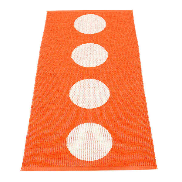 Vera Gulvtæppe 70x150 cm Orange/Vanilla