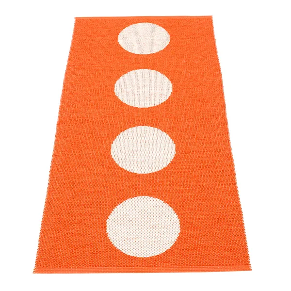 Vera Gulvtæppe 70x150 cm Orange/Vanilla