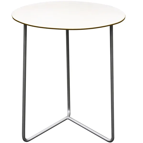 High Tech Bord Ø60 cm Laminat / Varmgalvaniseret Stål