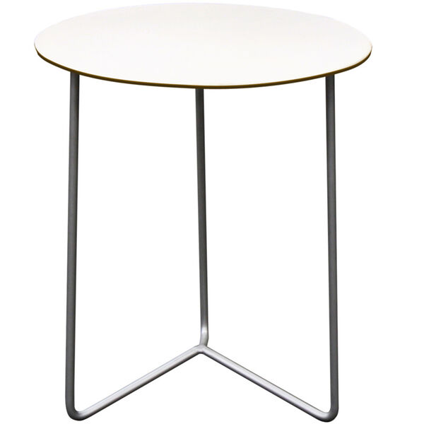 High Tech Bord Ø60 cm Laminat / Varmgalvaniseret Stål