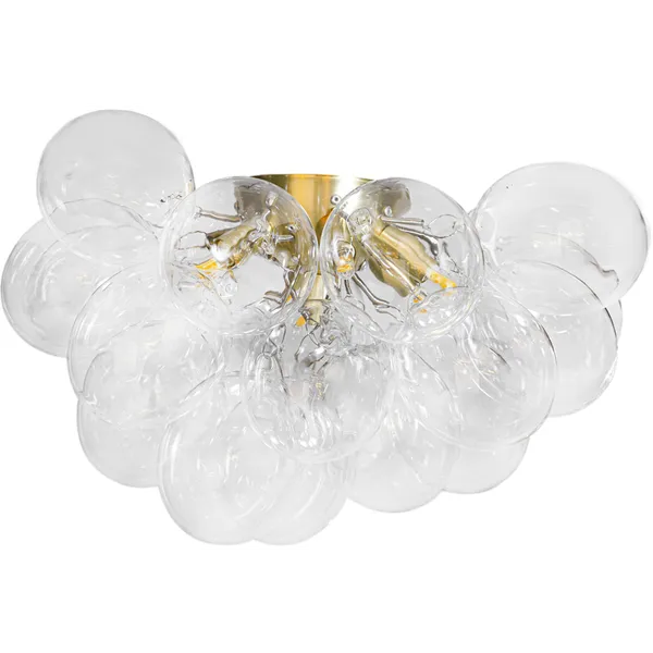 Gross Loftslampe 50 cm Klar / Messing