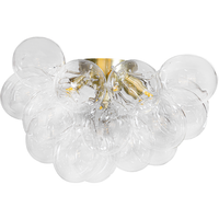 Gross Loftslampe 50 cm Klar / Messing