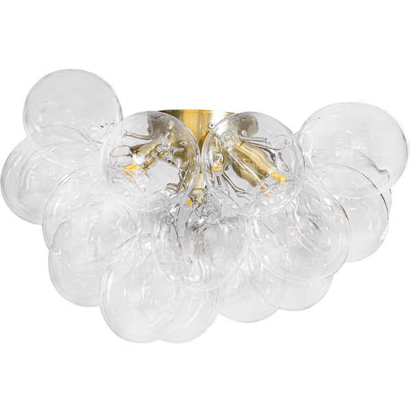 Gross Loftslampe 50 cm Klar / Messing